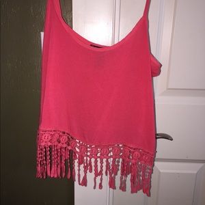 Forever 21 pink crop top